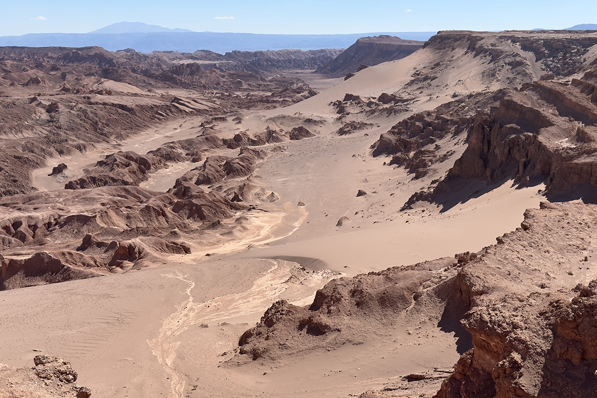 The Atacama Desert's dry, rocky landscape has been used by NASA to practice for Mars exploration.