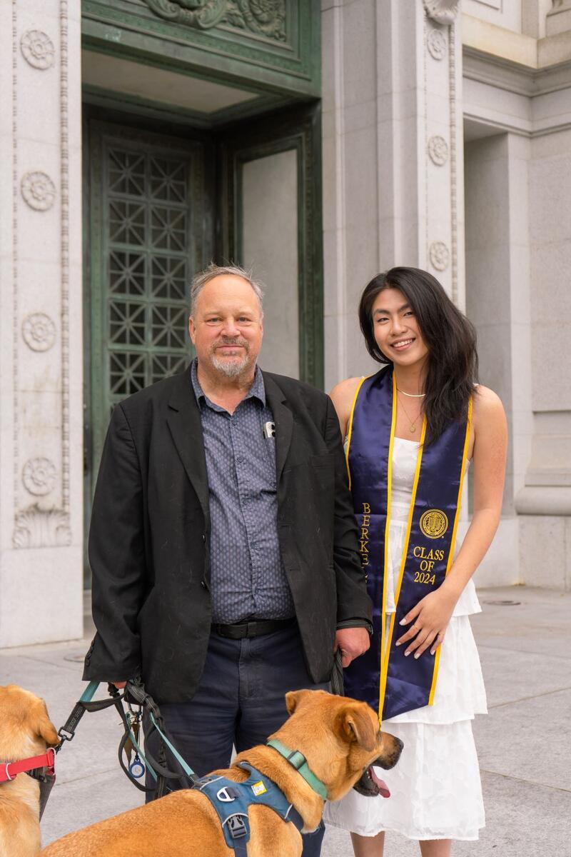Xuan Lee with Professor J. Bradford DeLong