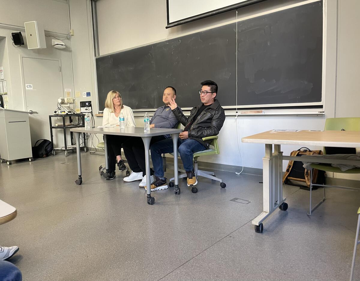 Left to right: Britt Sellin, Phillip Hyun, Kevin Chou