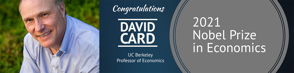2021 Nobel winner David Card banner