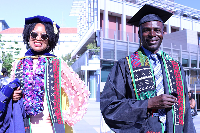 Two students from Black Graduation