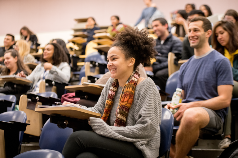 Students enjoying a lecture