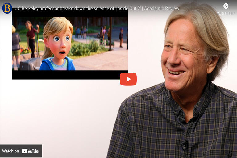 Screenshot of Academic Review video featuring Dacher Keltner