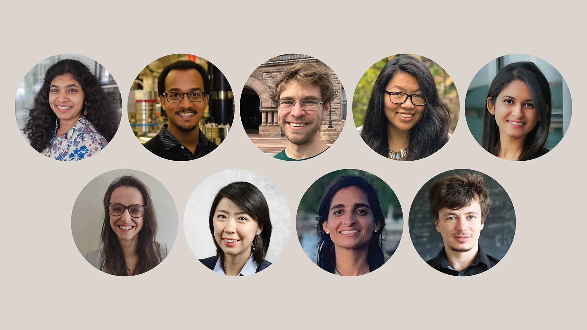 Headshots of 2024 Sloan Fellows (nine)