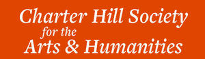 Logo with white lettering on orange background