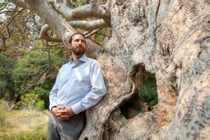 Peter Nelson, a California Native American who joined the faculty in January 2021.